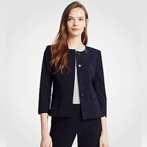 NWOT Ann Taylor Crew Neck Blazer in Navy